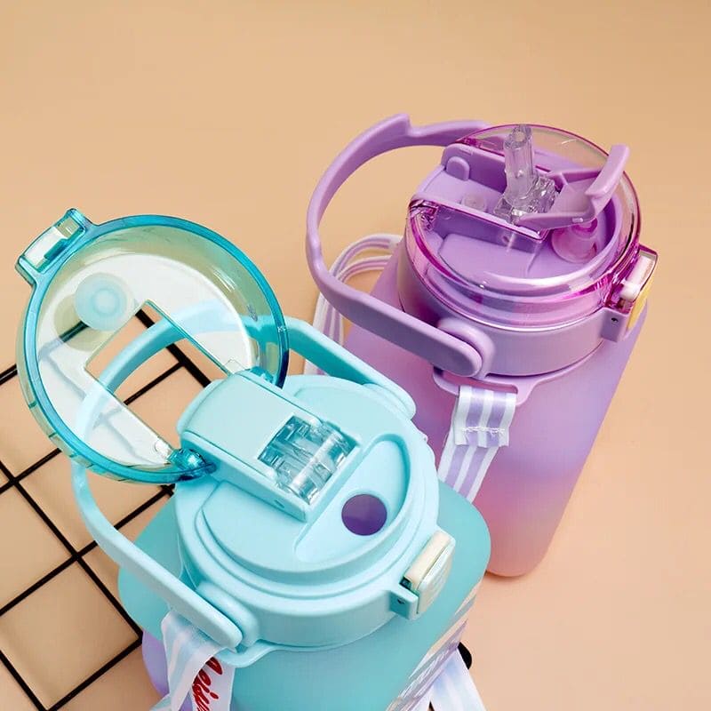 Rainbow Square Water Bottle, 700ml Gradient Color Water Bottle, Portable Cute Kids Water Bottle, Large Capacity Square Belly Water Bottle Rainbow Square Water Bottle, 700ml Gradient Color Water Bottle, Portable Cute Kids Water Bottle, Large Capacity Square Belly Water Bottle